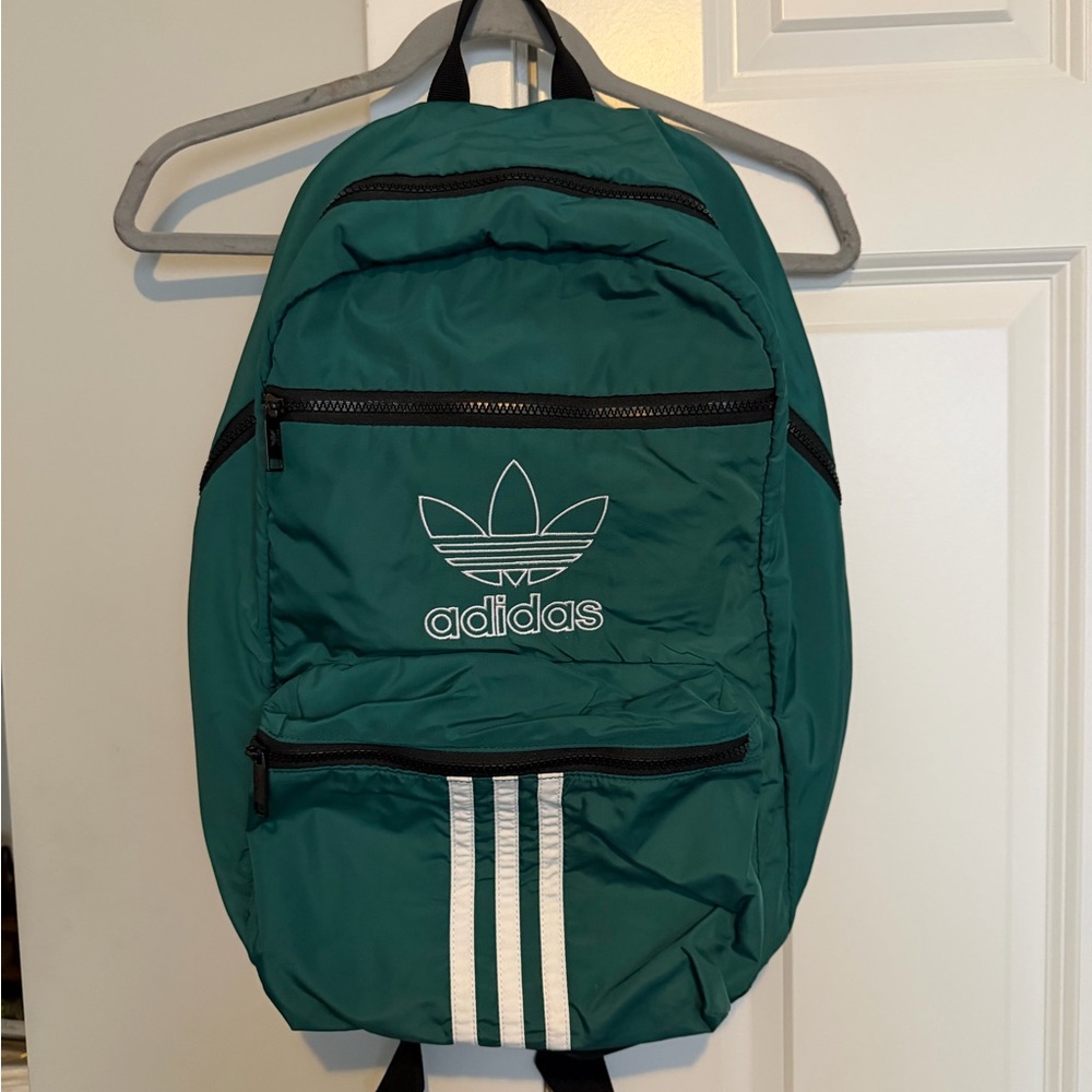 Adidas Teal Backpack with White Accents